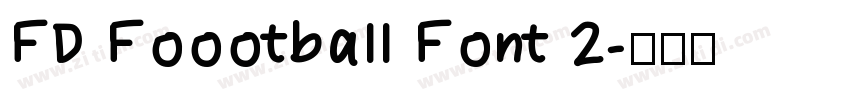 FD Foootball Font 2字体转换